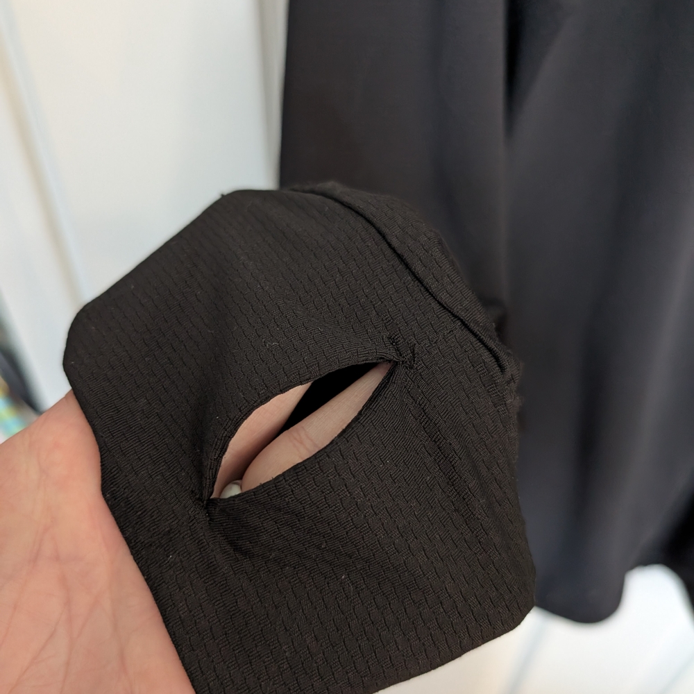 Men's UPF 50 Black Sun Hoodie - XXL - Picture 8 of 10